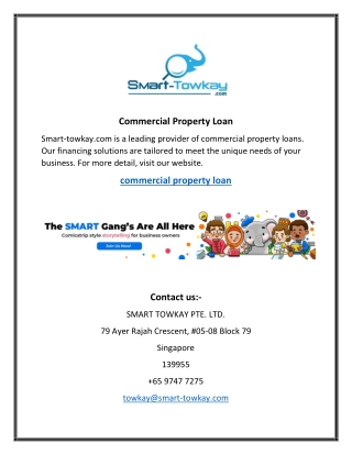 Commercial Property Loan | Smart-towkay.com