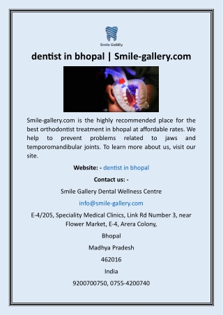 dentist in bhopal  Smile-gallery