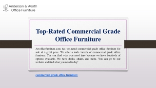 Top-Rated Commercial Grade Office Furniture | Awofficefurniture.com
