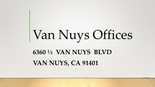 Van Nuys retail spaces