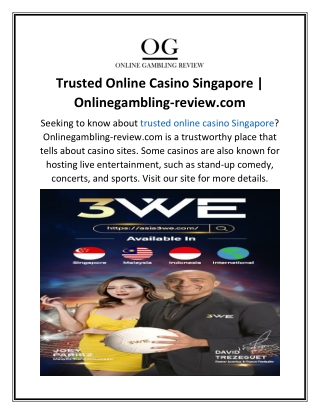 Trusted Online Casino Singapore  Onlinegambling-review.com