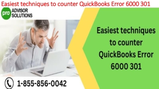 The most useful methods to resolve QuickBooks Error 6000 301