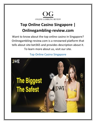 Top Online Casino Singapore  Onlinegambling-review.com