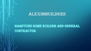 Builders in east hampton