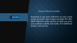 SMM Followers India