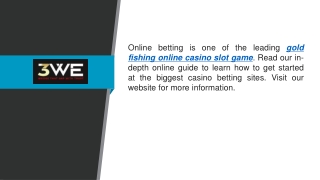 Have A Look At Gold Fishing Online Casino Slot Game