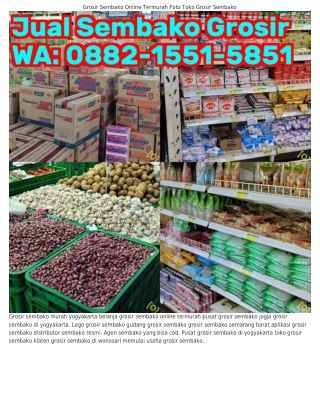 ౦88ᒿ.l55l.585l (WA) Modal Buka Usaha Grosir Sembako Buka Toko Grosir Sembako