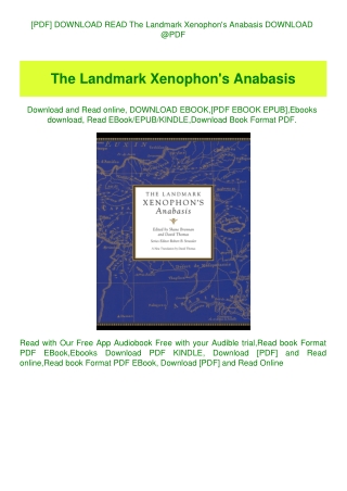 [PDF] DOWNLOAD READ The Landmark Xenophon's Anabasis DOWNLOAD @PDF