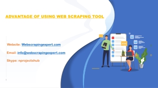 Advantage Of Using Web Scraping Tool
