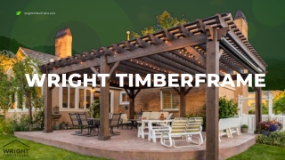 Pergola Trellis |  Unique Design | Wright TimberFrame