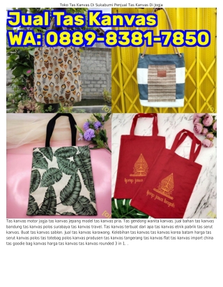 O88ᑫ~8З8I~ᜪ85O (WA) Toko Tas Kanvas Di Malang Tas Selempang Kain Kanvas