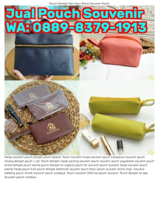 O88ᑫ.83ᜪᑫ.lᑫl3 (WA) Souvenir Pernikahan Pouch Kosmetik Souvenir Pouch Bag