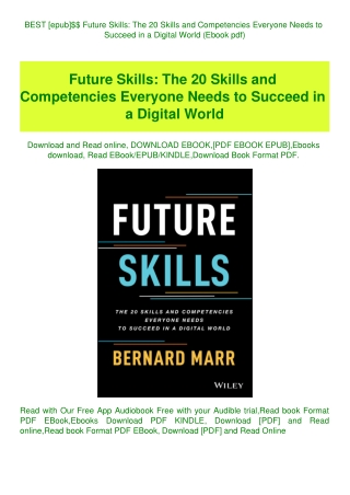BEST [epub]$$ Future Skills The 20 Skills and Competencies Everyone Needs to Succeed in a Digital Wo