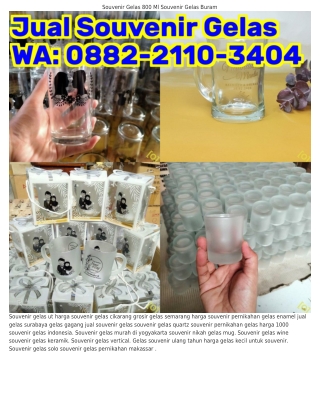 088ᒿ.ᒿII0.ᣮㄐ0ㄐ (WA) Gelas Souvenir Murah Jogja Souvenir Pernikahan Gelas Unik