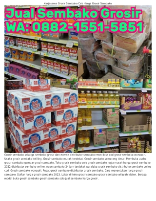 088ᒿ•I55I•585I (WA) Cara Buka Grosir Sembako Loker Di Toko Grosir Sembako
