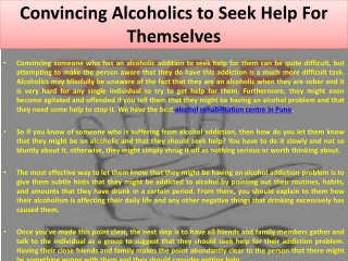 Alcohol Rehabilitation Centre in Pune