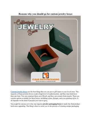 Custom Jewelry Boxes