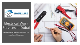 Electrical Work Services in Dubai_