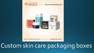 custom skincare packaging boxes