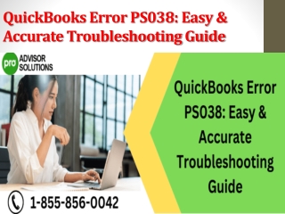 QuickBooks Error PS038 Easy & Accurate Troubleshooting Guide