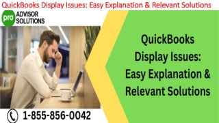 The most useful methods to fix QuickBooks Display Issues