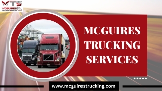 Flatbed Trucking Queens - McGuires Trucking Services