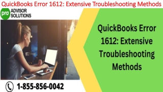Easy troubleshooting guide to resolve QuickBooks Error 1612
