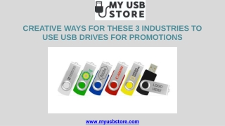 Creative ways for these 3 industries to use USB Drives for Promotions