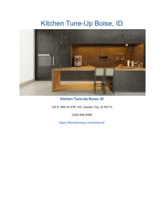 Kitchen Tune-Up Boise, ID