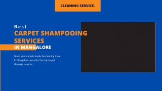 Best Carpet Shampooing Services in Mangalore