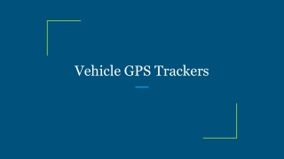 Vehicle GPS Trackers