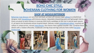 Boho Chic Style, Bohemian Clothing For Women
