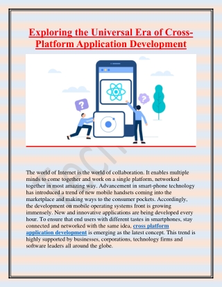 Exploring the Universal Era of Cross-Platform Application Development