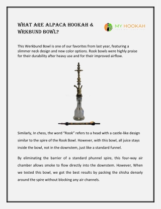 Alpaca hookah bowl - Myhookah.ca