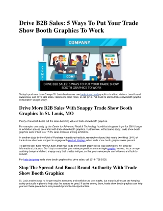 Drive B2B Sales