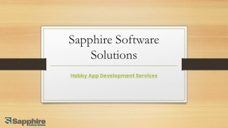 Hobby App Development Services