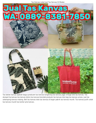 Ö88ᑫ_8381_ᜪ85Ö (WA) Tas Kanvas Cantik Motif Tas Kanvas Ukuran Besar