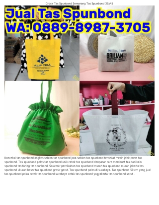 ౦88ᑫ•8ᑫ87•37౦5 (WA) Alat Sablon Tas Spunbond Tas Spunbond Oval