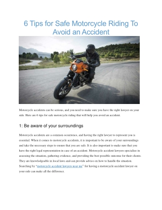 Motorcycle accident lawyers near me