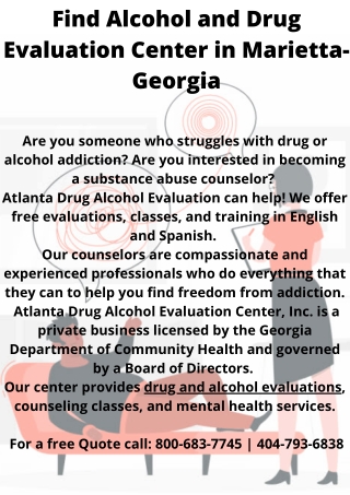 Alcohol and Drug Evaluation Near me-Marietta-Georgia (3)