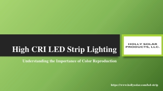 High CRI LED Strip Lighting