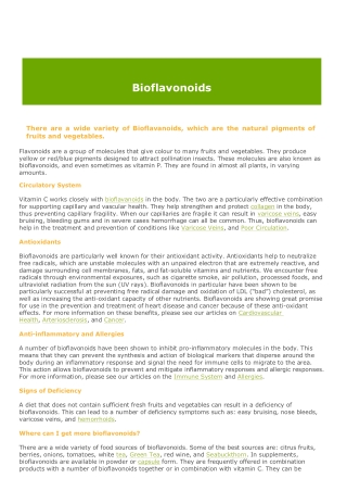 Bioflavonoids