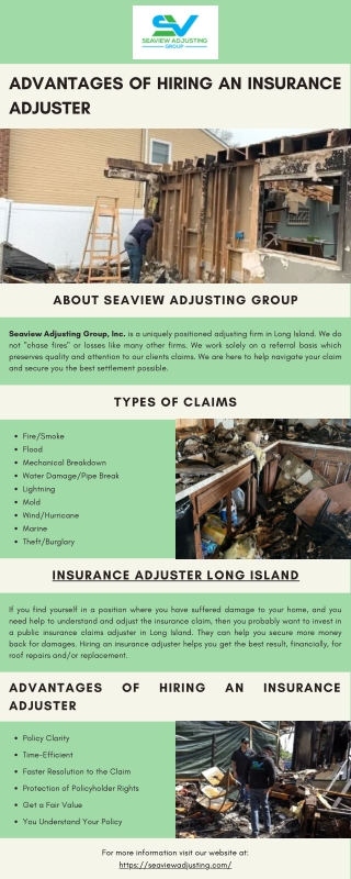 Advantages Of Hiring An Insurance Adjuster