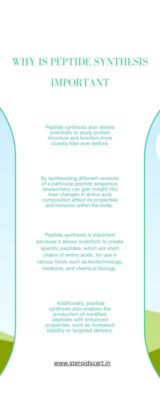 Why is Peptide Synthesis Important