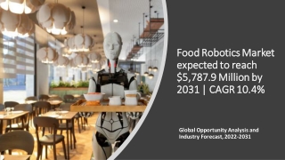Food Robotics Market Size, Share | Analysis
