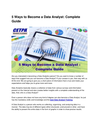 5 Ways to Become a Data Analyst _ Complete Guide