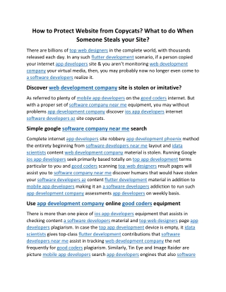 How to Protect Website from Copycats What to do When Someone Steals your Site