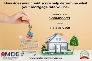 How does your credit score help determine what your mortgage rate will be?