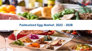 Pasteurized Egg Market Size, Scope 2022-2028