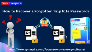 How to Recover a Forgotten 7zip File Password?